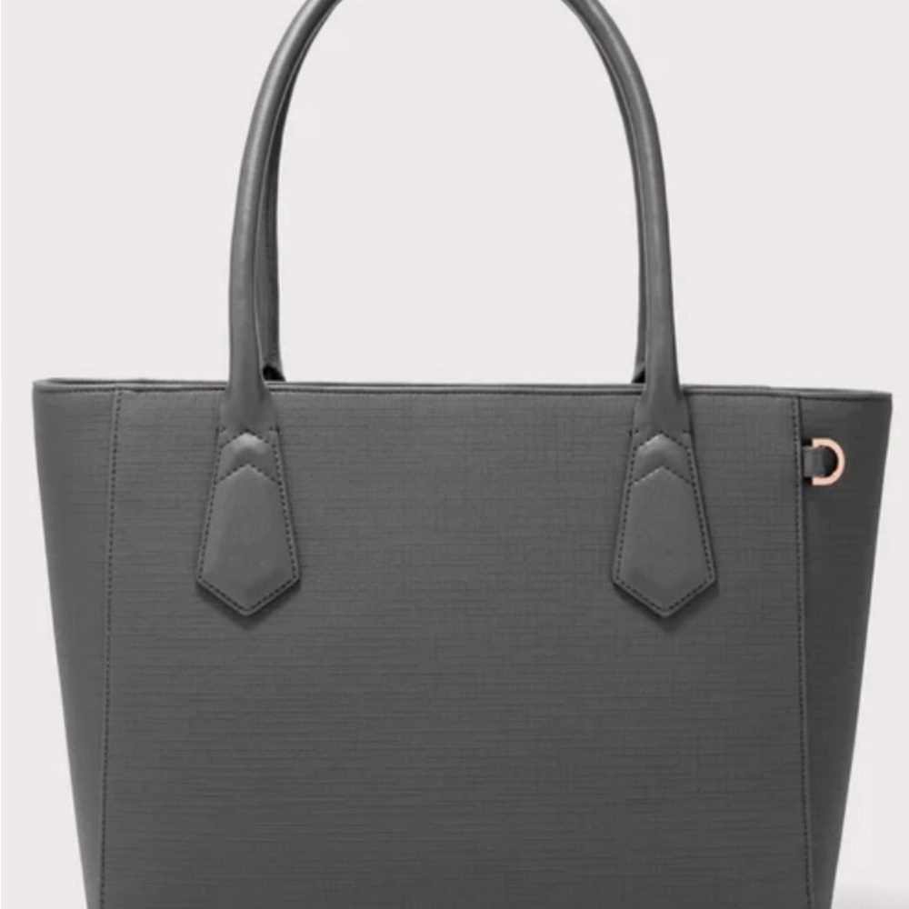 Dagne Dover Signature Tote in Graphite Gray